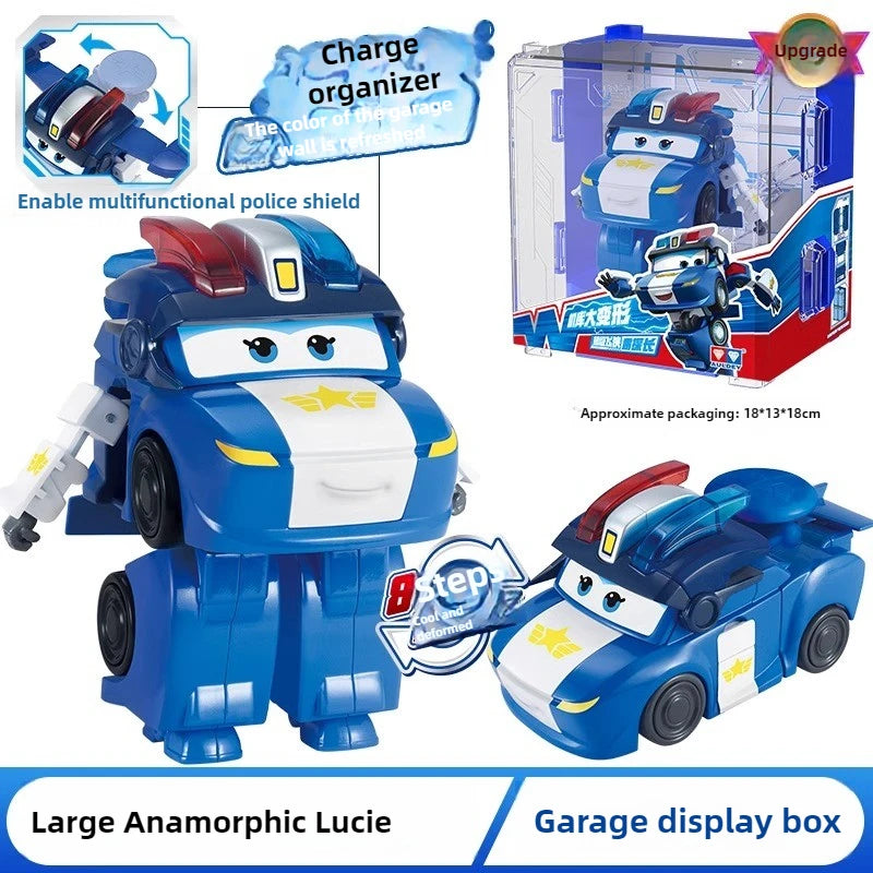 Grand jouet suspendu transformateur Auldey Super Wings, matériau ABS durable, ensemble de jeu interactif pour les enfants âgés de 3 ans et plus, offre spéciale maintenant!