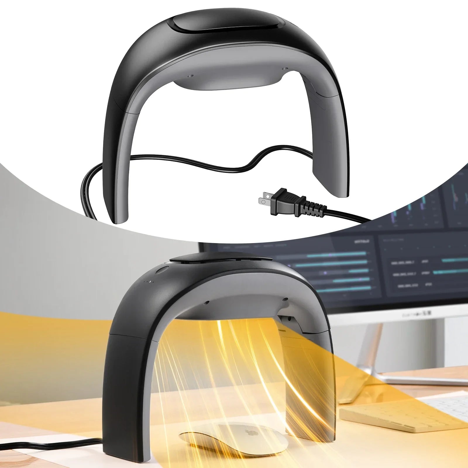 Eary Portable hiver souris chauffe-mains haute technologie chauffage d'hiver pour bureau à domicile Plug-in 3 vitesses chauffe-mains prise US/UK/EU/JP