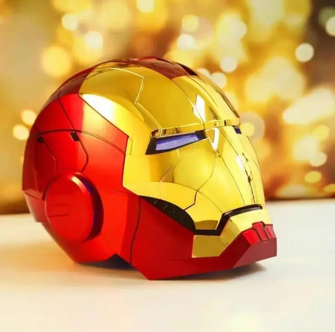 Casque électrique à commande vocale automatique, Marvel Avengers 1/1, Iron Man Mk5, série Open and Close, jouet portable, cadeau d'anniversaire, nouveau