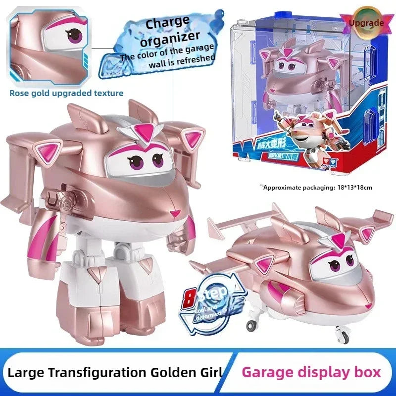 Grand jouet suspendu transformateur Auldey Super Wings, matériau ABS durable, ensemble de jeu interactif pour les enfants âgés de 3 ans et plus, offre spéciale maintenant!
