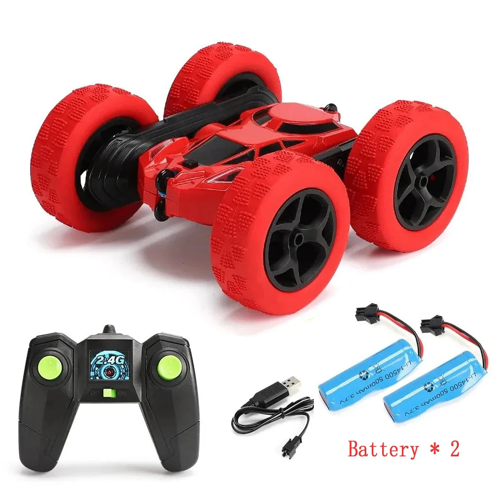 Voiture de cascade RC pour enfants, Double face, télécommande 2.4G, Rotation droite à 360 degrés, dérive hors route, cadeaux pour enfants, adultes et garçons