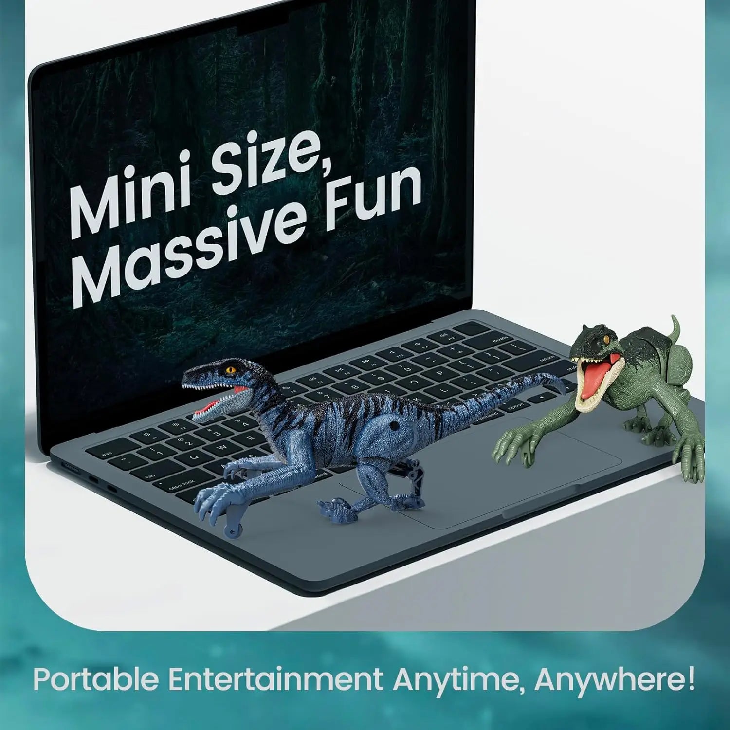 Dinosaure RC avec son et lumières, robot dinosaure RC 2,4 GHz Walking RC Velociraptor, jouet de figurine d'animal préhistorique électrique