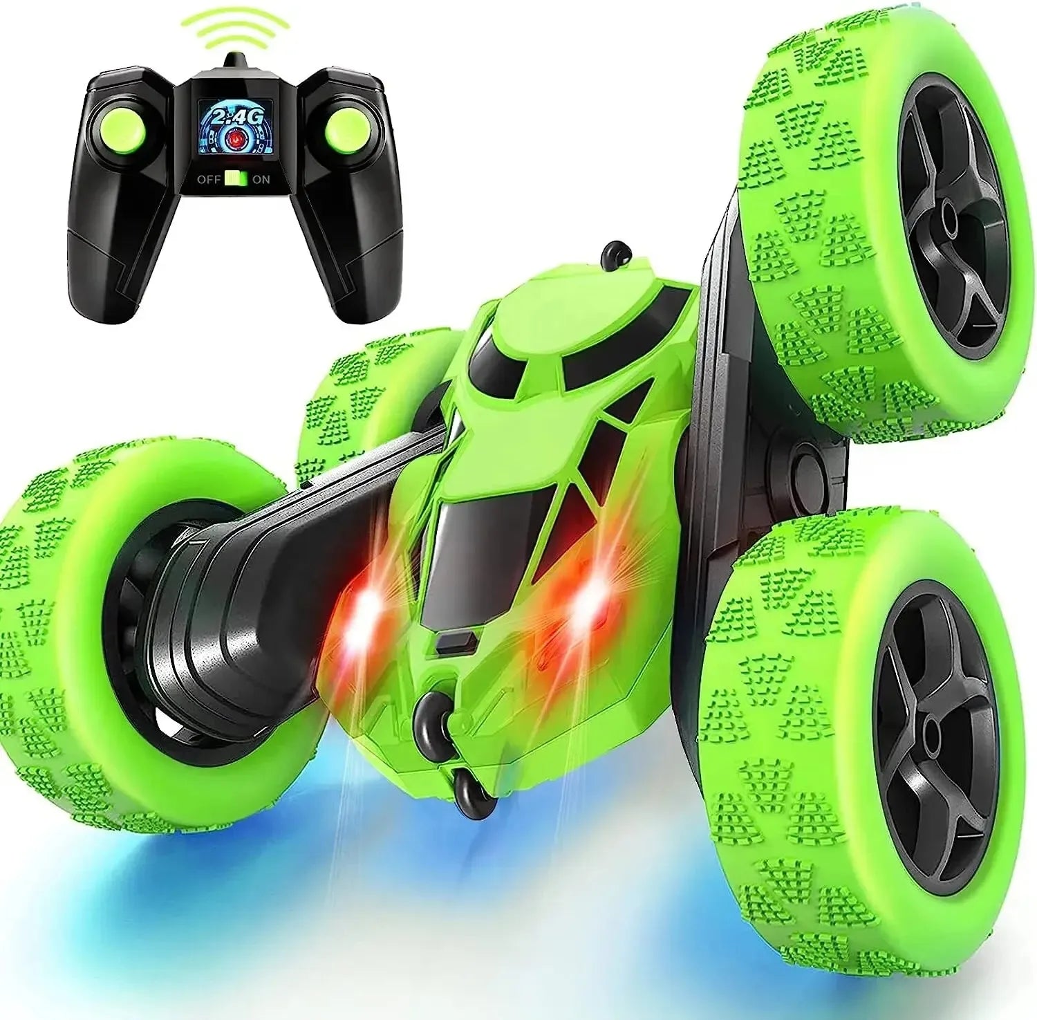 Voiture de cascade RC pour enfants, Double face, télécommande 2.4G, Rotation droite à 360 degrés, dérive hors route, cadeaux pour enfants, adultes et garçons