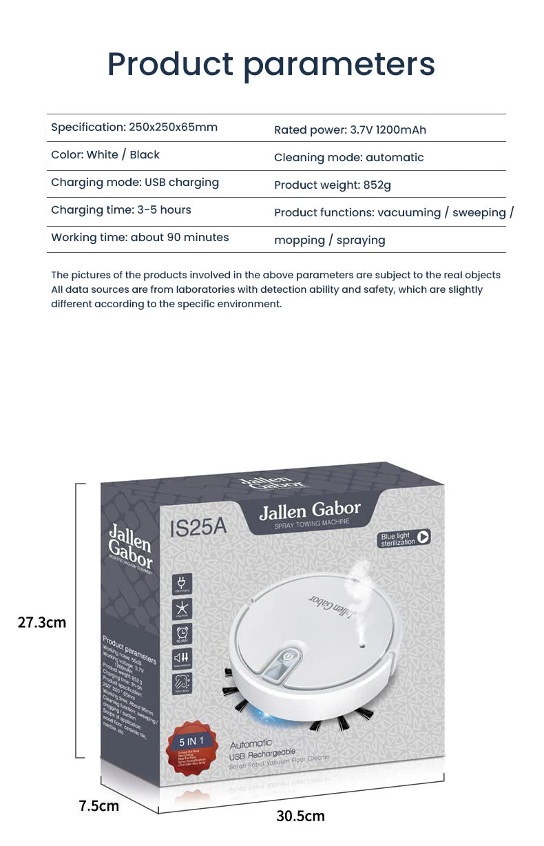 Aspirateur Robot intelligent sans fil 5 en 1, multifonctionnel, Super silencieux, nettoyage, humidification, pour usage domestique, appareil ménager