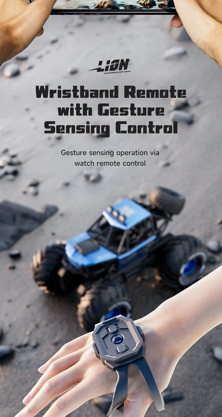 4DRC nouveau Y10 voiture télécommandée 2.4G Rc bateau étanche amphibie cascadeur voiture 4WD tout Terrain camion jouets pour enfants cadeaux d'anniversaire