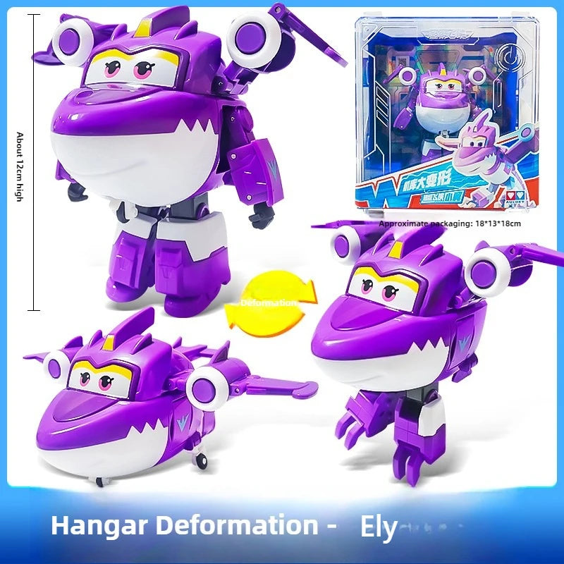 Grand jouet suspendu transformateur Auldey Super Wings, matériau ABS durable, ensemble de jeu interactif pour les enfants âgés de 3 ans et plus, offre spéciale maintenant!