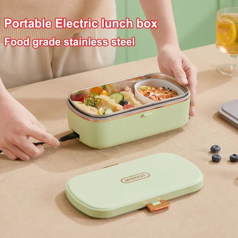 Boîte à déjeuner électrique Portable 900ML, chauffe-aliments avec conservation de la chaleur, pour employé de bureau, étudiant, Camping, boîte à repas chauffée