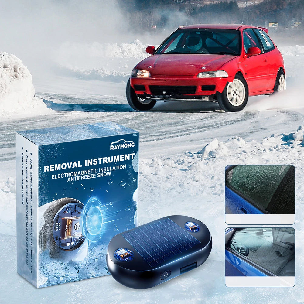 Outil anti-givre pour voiture européenne 1-3 pièces - Dispositif de dégivrage électromagnétique pour l'hiver, accessoire pour enlever la glace et la neige des vitres