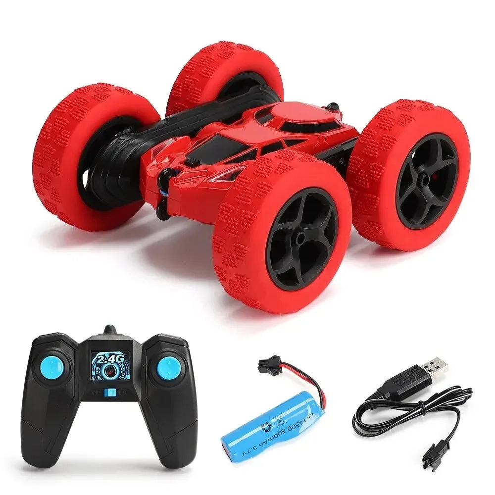 Voiture de cascade RC pour enfants, Double face, télécommande 2.4G, Rotation droite à 360 degrés, dérive hors route, cadeaux pour enfants, adultes et garçons