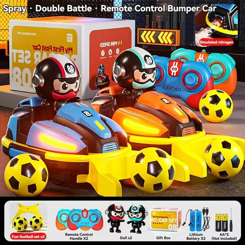 Jouet de voiture pare-chocs de combat RC pour enfant en bas âge garçon fille catapulte Robot Karting jouet avec lumière musicale jeu de bataille RC pour enfants batailles familiales