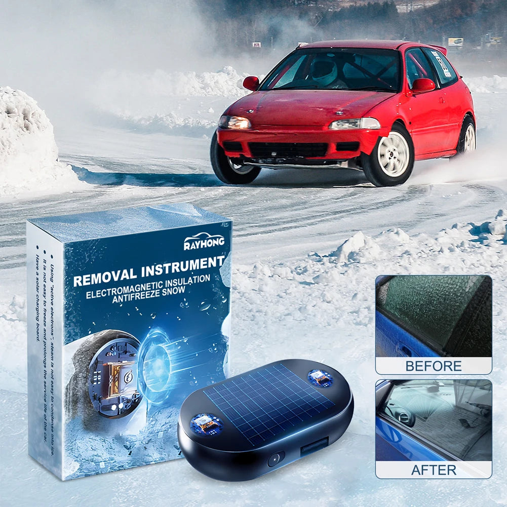 Outil anti-givre pour voiture européenne 1-3 pièces - Dispositif de dégivrage électromagnétique pour l'hiver, accessoire pour enlever la glace et la neige des vitres