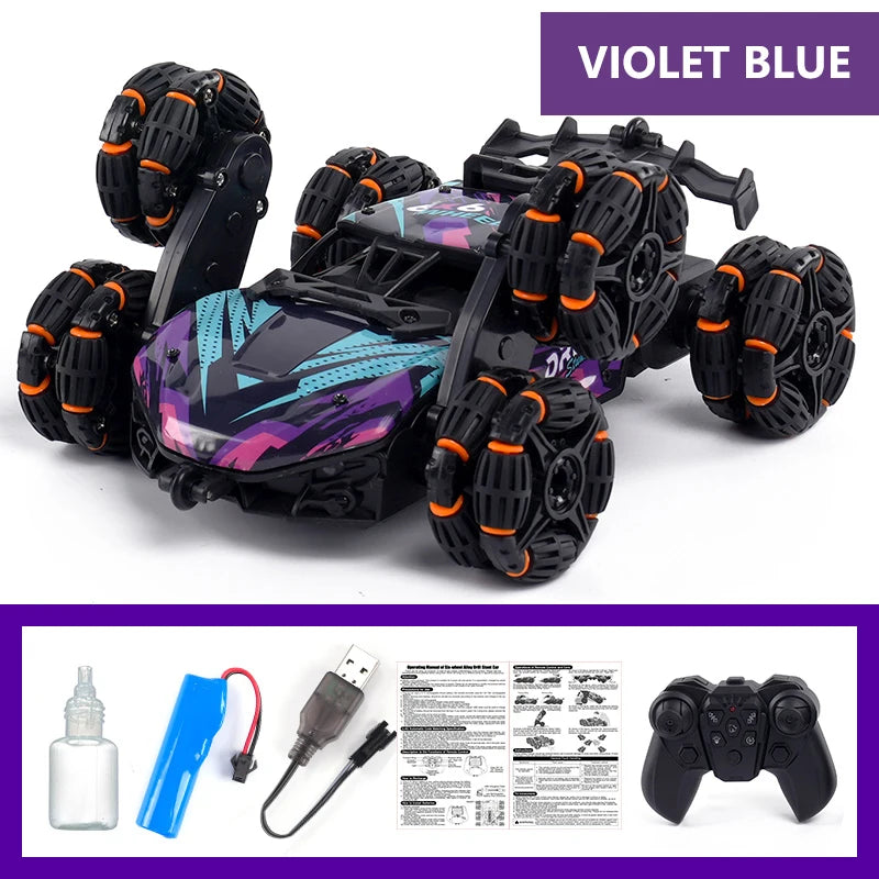 Voiture télécommandée en alliage pour enfants Morphing à Six roues RC tout-terrain escalade cascadeur quatre roues motrices Spray dérive voiture de course jouets