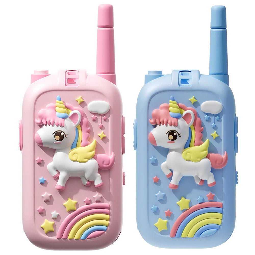 Talkie-walkie vidéo pour enfants, paquet de 2, jouets rechargeables pour tout-petits, pour Camping en intérieur, voyage, cadeaux d'anniversaire pour enfants âgés de 3 à 12 ans