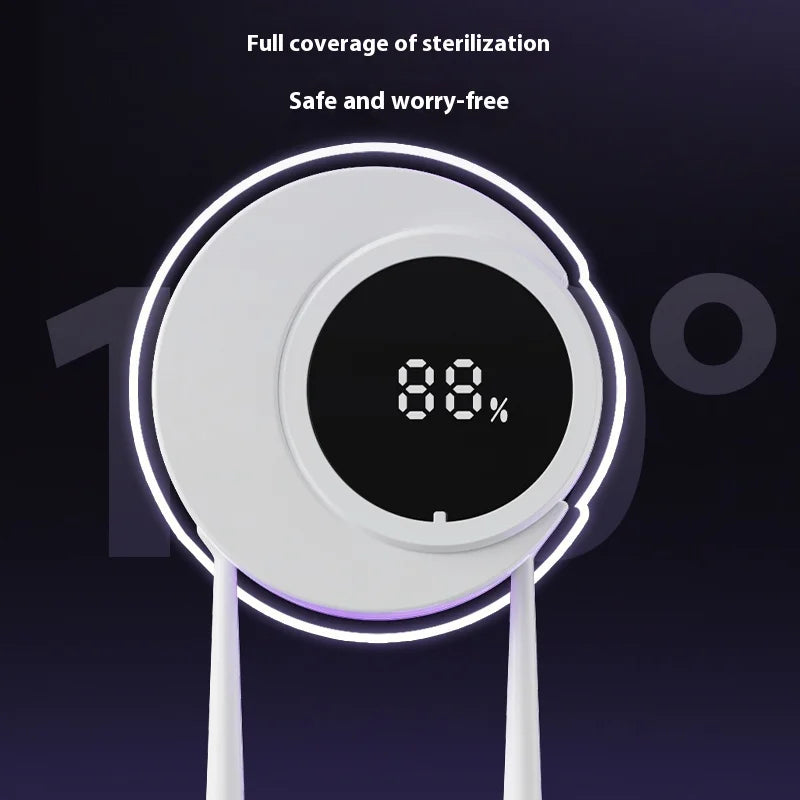 Boîte de désinfection de brosse à dents à induction intelligente, boîte d'ouverture et de fermeture de brosse à dents, désinfection ultraviolette, stérilisation