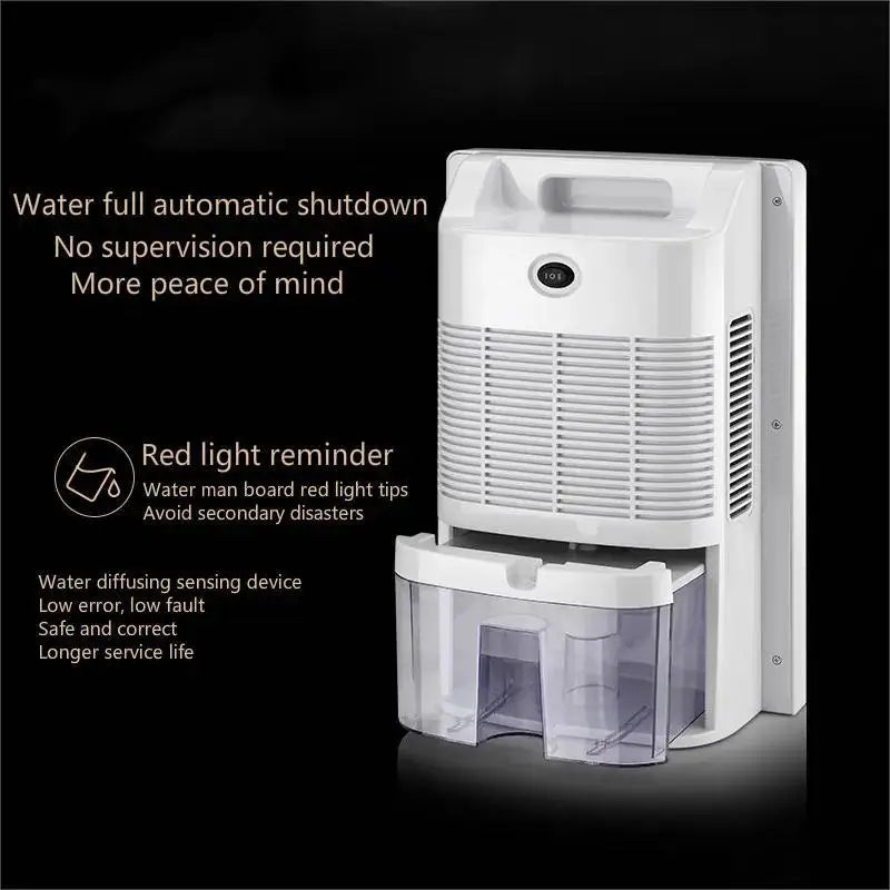 Déshumidificateur et purificateur d'air 2 en 1, absorbeur d'humidité, silencieux, pour chambre à coucher, sous-sol, télécommande, synchronisation, tuyau d'eau externe