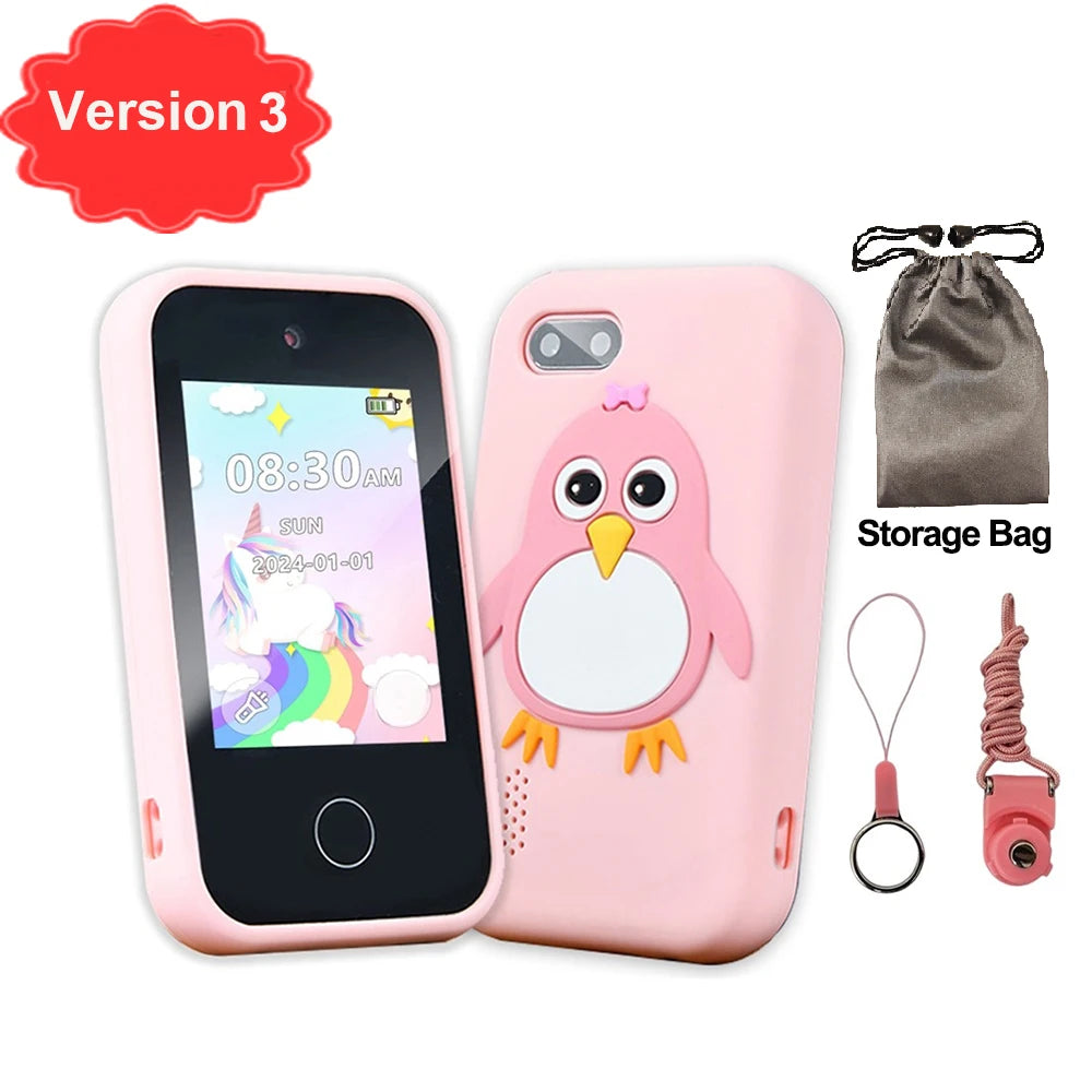 téléphone intelligent enfants jouets 44 jeux Mini téléphone intelligent licorne jouets double caméra lecteur de musique garçons filles cadeaux d'anniversaire