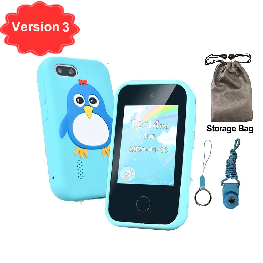 téléphone intelligent enfants jouets 44 jeux Mini téléphone intelligent licorne jouets double caméra lecteur de musique garçons filles cadeaux d'anniversaire