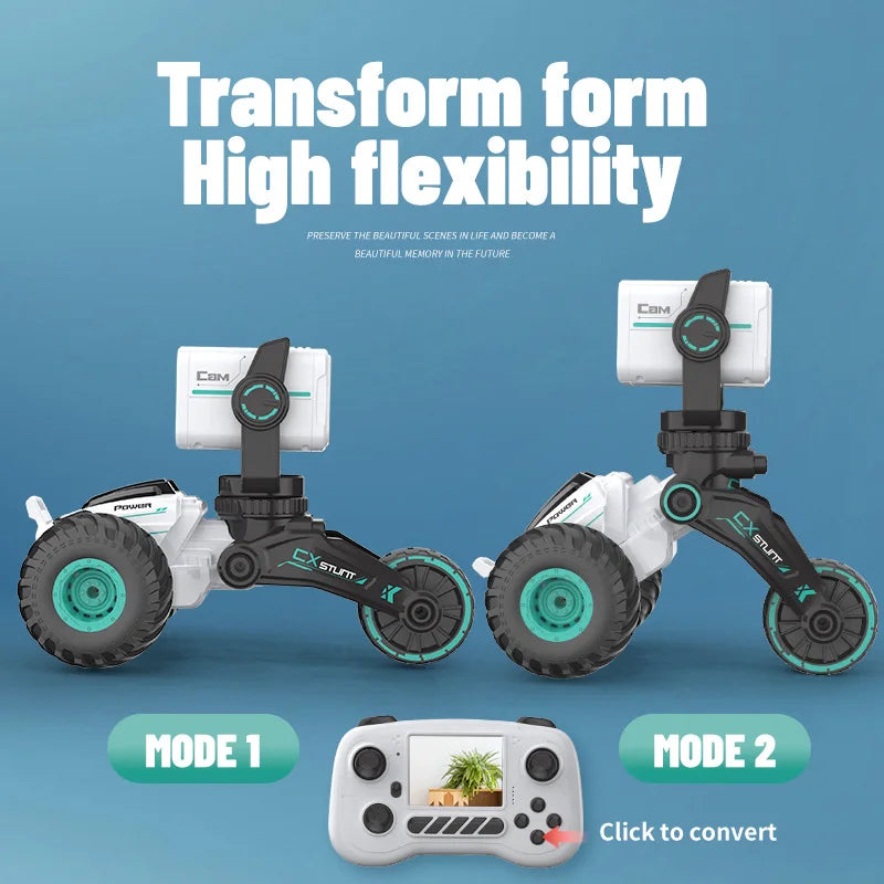 Voiture RC avec caméra HD, véhicule de photographie, haute définition, dialogue vidéo, jouets de voiture télécommandés intelligents pour enfants