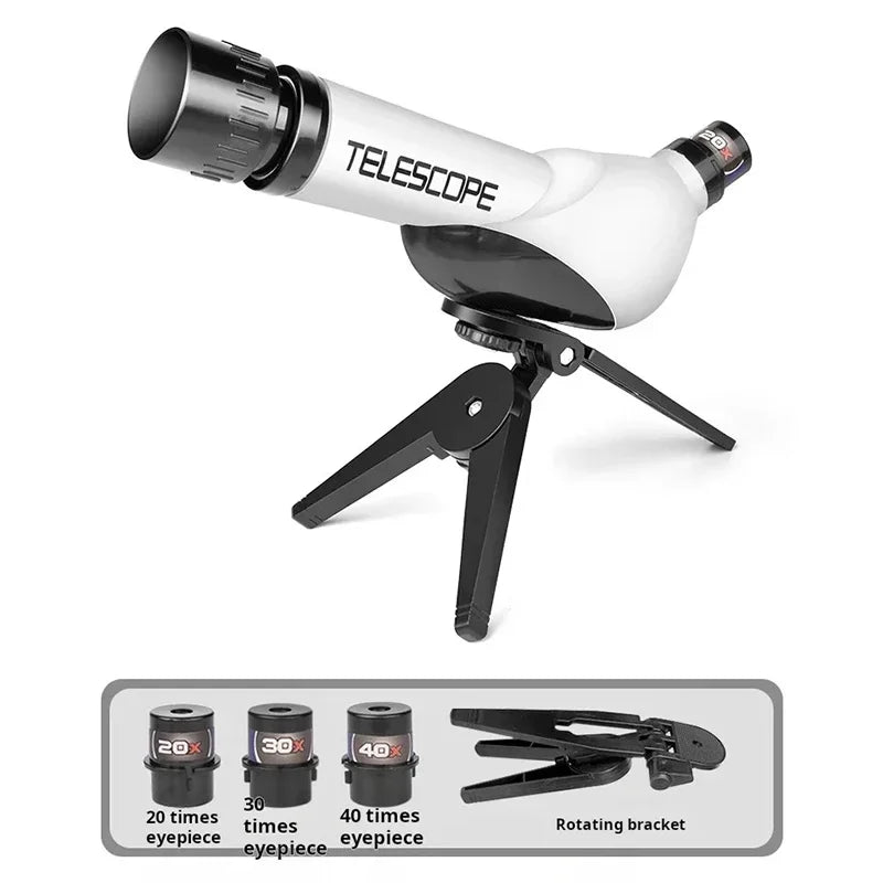 Télescopes pour enfants jouets éducatifs 40X expérience scientifique monoculaire enseignement scientifique Microscope jouet jouets pour enfants cadeaux pour enfants