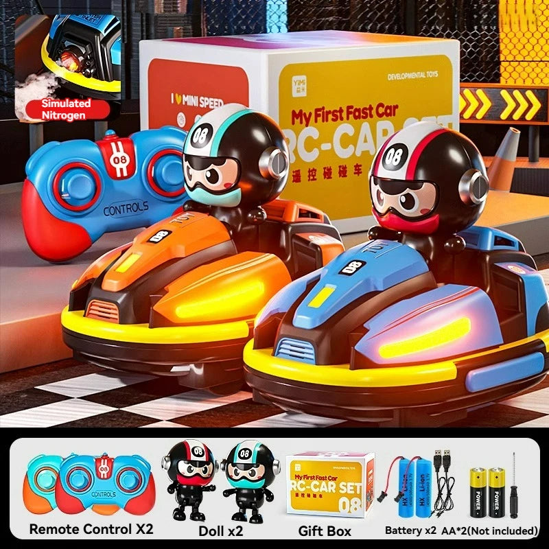 Jouet de voiture pare-chocs de combat RC pour enfant en bas âge garçon fille catapulte Robot Karting jouet avec lumière musicale jeu de bataille RC pour enfants batailles familiales