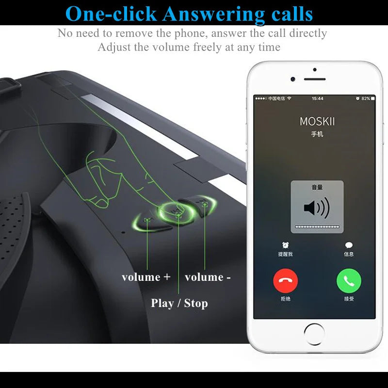 Boîte de lunettes VR de réalité virtuelle originale, vidéo stéréo 3D, casque de casque VR en carton Google pour téléphone portable Max 7.2 ", prise en charge du manette de jeu