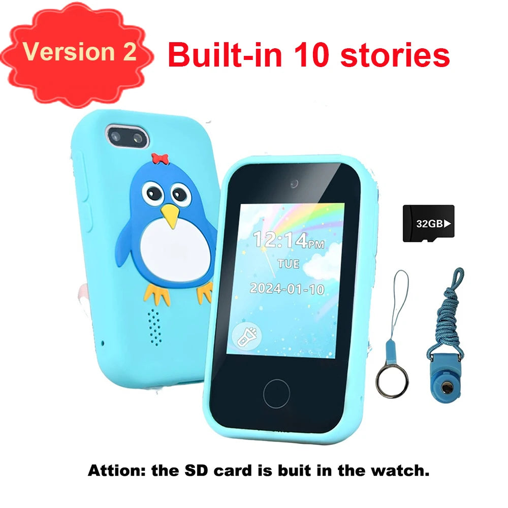 téléphone intelligent enfants jouets 44 jeux Mini téléphone intelligent licorne jouets double caméra lecteur de musique garçons filles cadeaux d'anniversaire