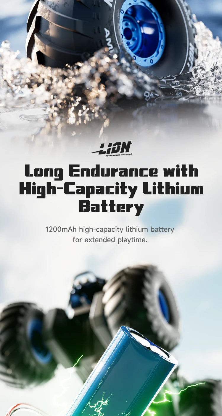 4DRC nouveau Y10 voiture télécommandée 2.4G Rc bateau étanche amphibie cascadeur voiture 4WD tout Terrain camion jouets pour enfants cadeaux d'anniversaire