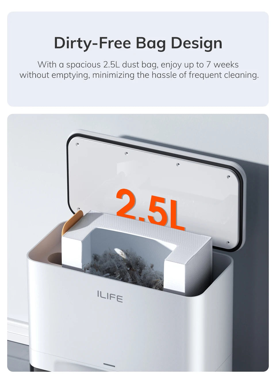 Aspirateur robot A30 PRO, aspiration 5000Pa, auto-vidange, capacité de 60 jours, application, télécommande, temps de fonctionnement de 180 minutes