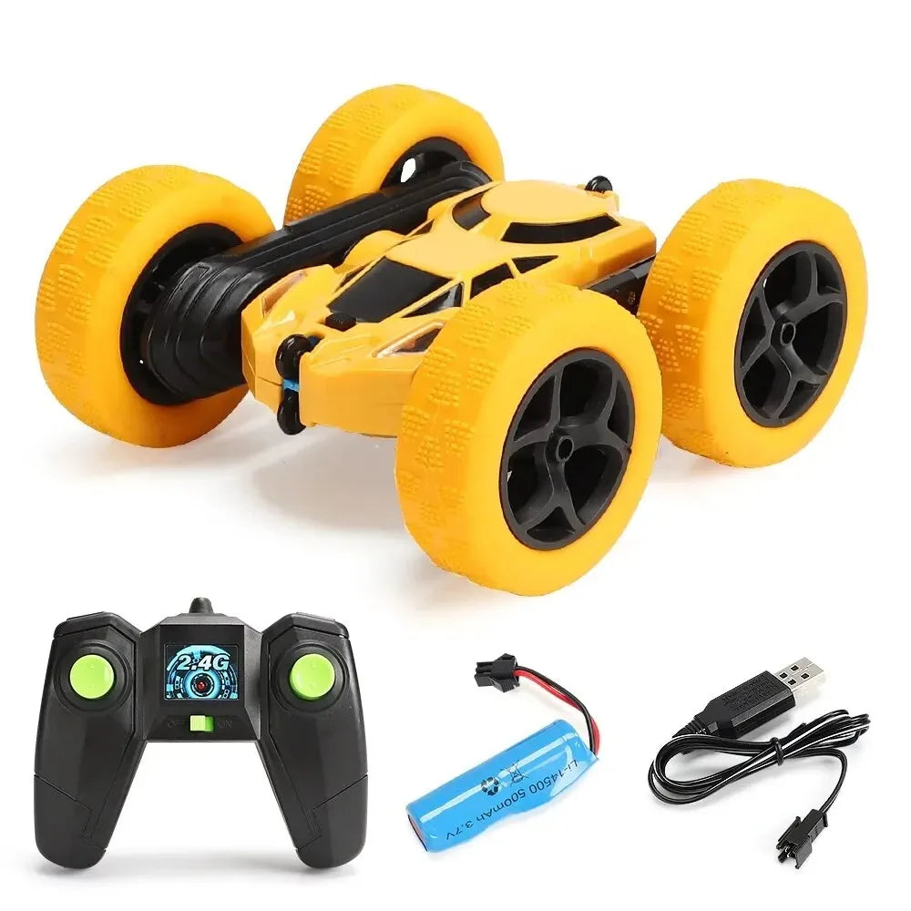 Voiture de cascade RC pour enfants, Double face, télécommande 2.4G, Rotation droite à 360 degrés, dérive hors route, cadeaux pour enfants, adultes et garçons