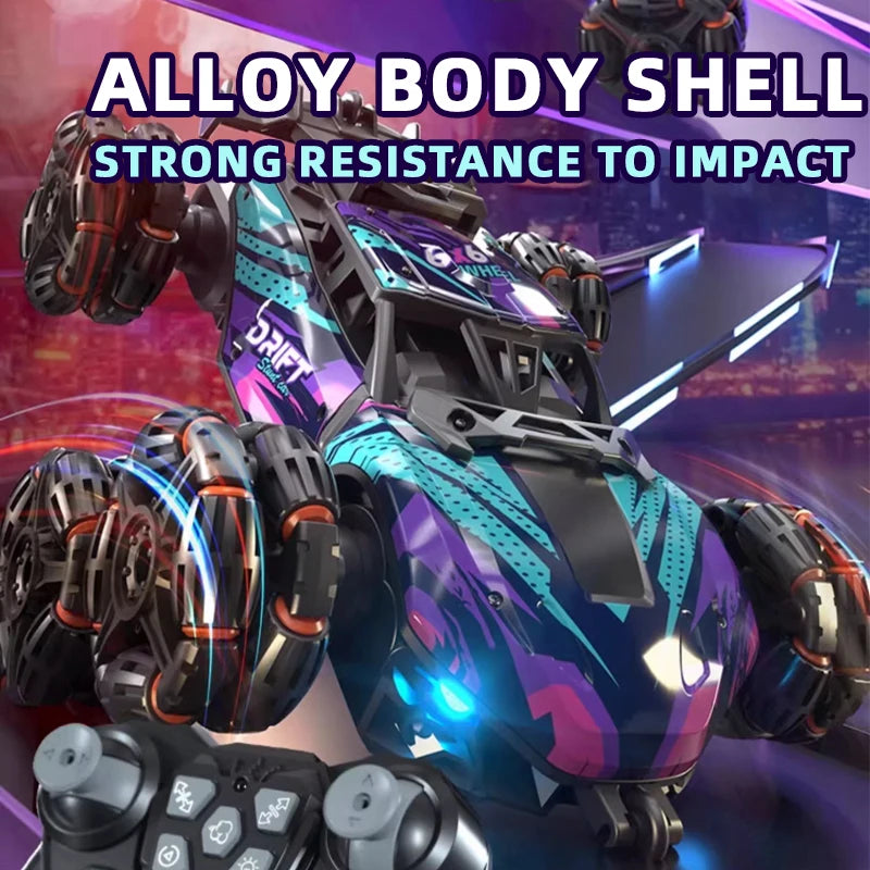 Voiture télécommandée en alliage pour enfants Morphing à Six roues RC tout-terrain escalade cascadeur quatre roues motrices Spray dérive voiture de course jouets