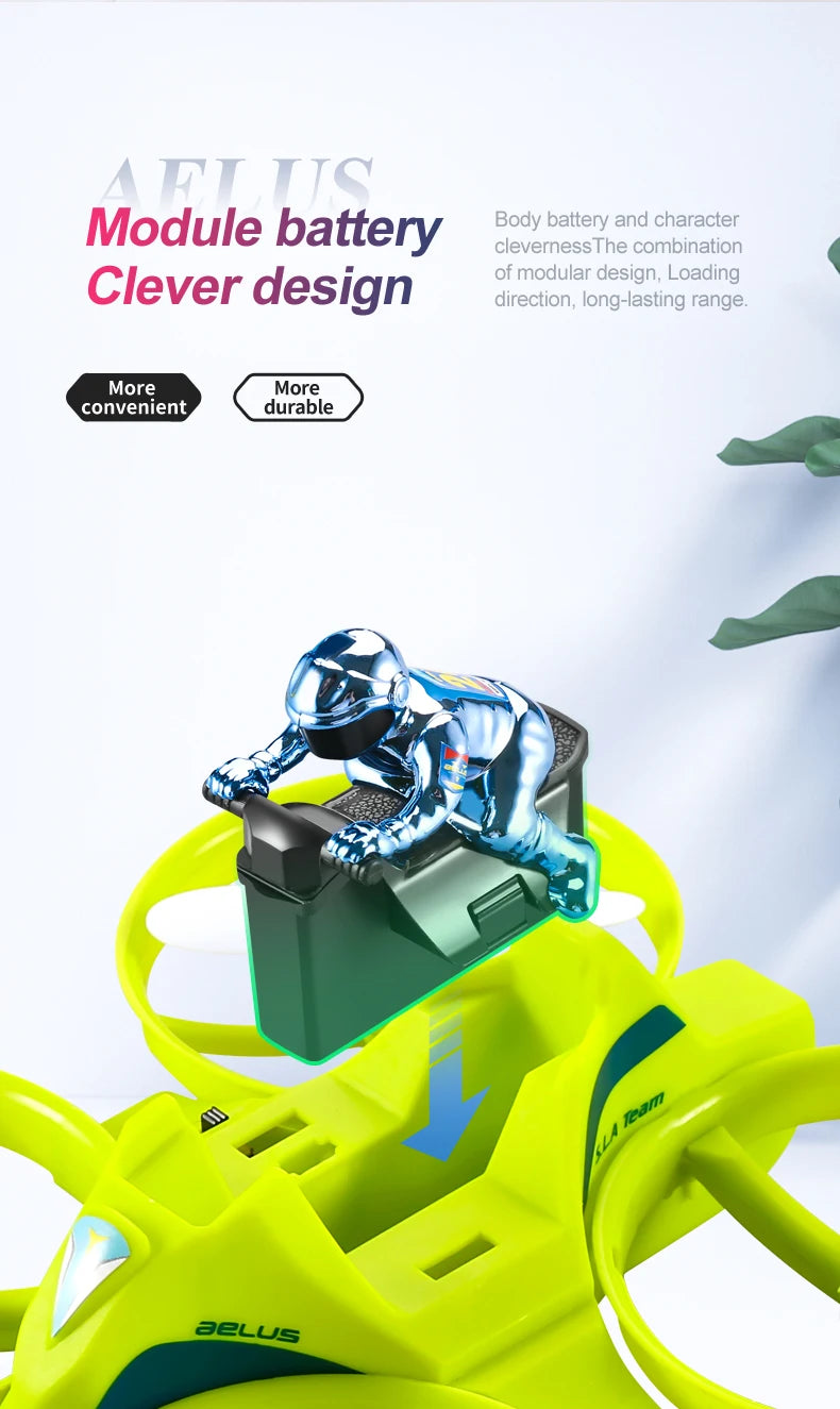 4DRC Mini Drone RC maintien d'altitude Mode sans tête 3 en 1 mer terre vol aérien 2.4G télécommande quadrirotor bateau hélicoptère RC jouets