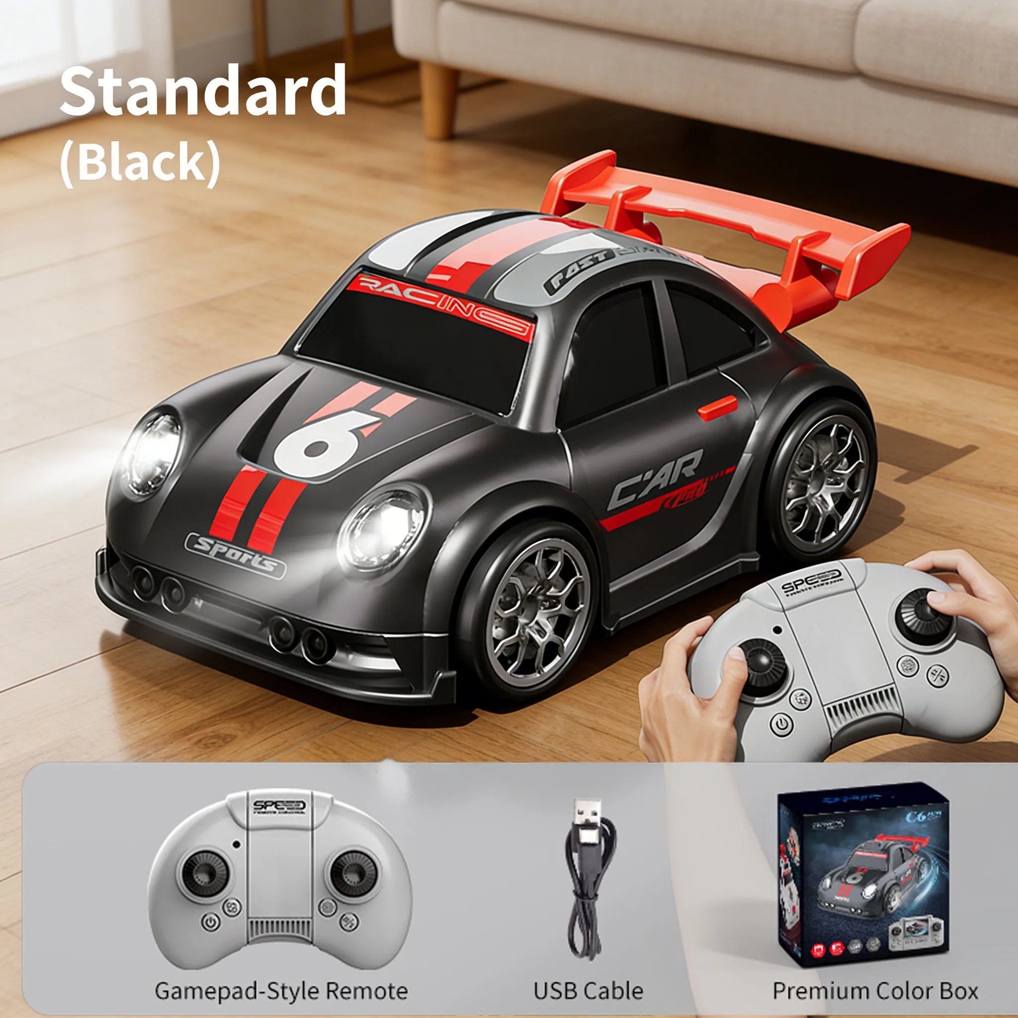Caméra FPV HD RC Drift Car 2.4GHz vidéo en temps réel 4WD camion télécommandé à grande vitesse, Mini véhicule de course RC jouet pour enfants adultes