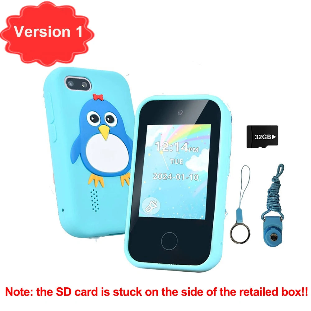 téléphone intelligent enfants jouets 44 jeux Mini téléphone intelligent licorne jouets double caméra lecteur de musique garçons filles cadeaux d'anniversaire