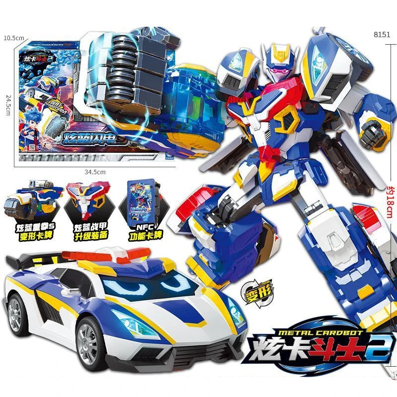 Metal Cardbot S S Season2 SKY GALLOP Transformant Robot avion voiture carte jouets figurine Transformation modèle enfants cadeau 2025