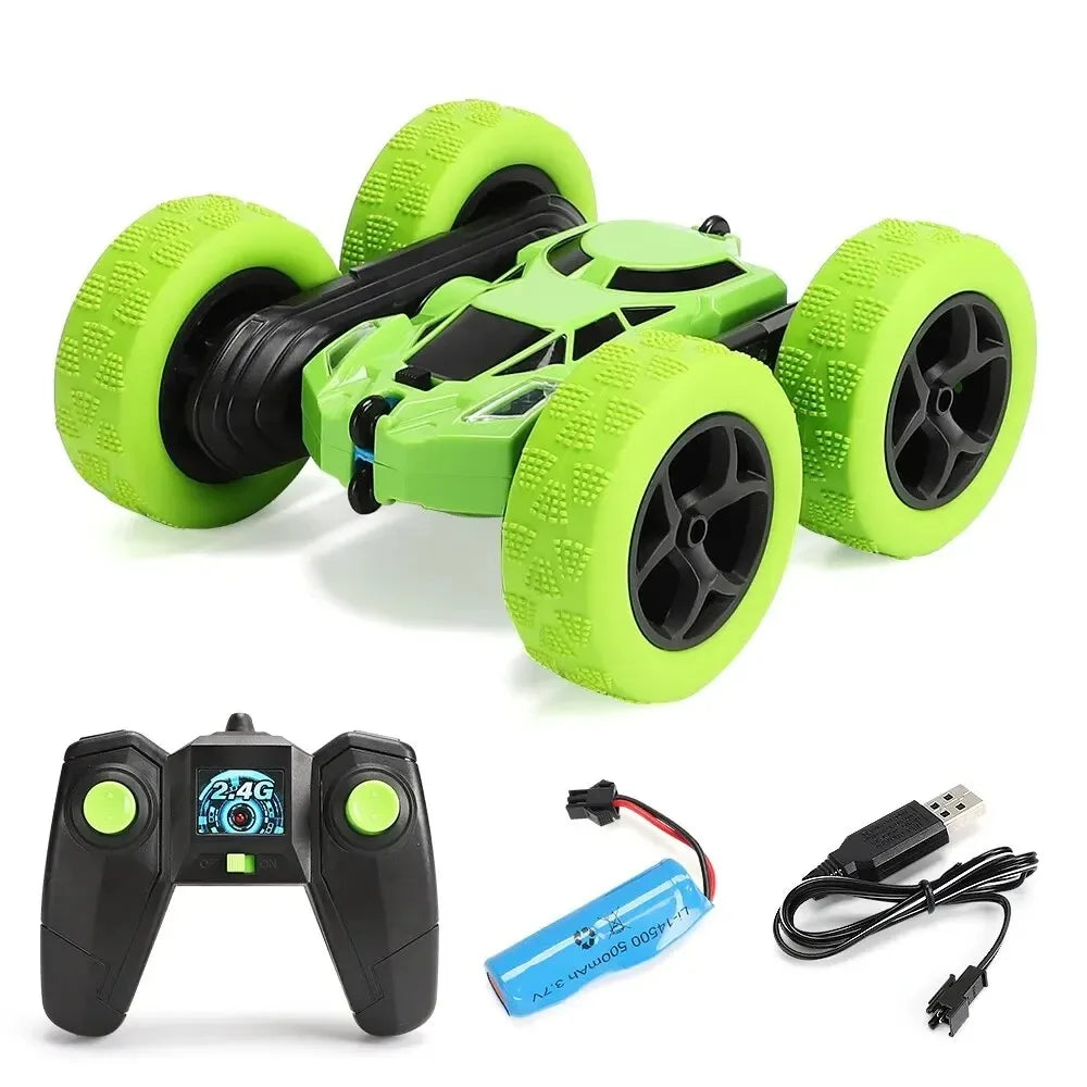 Voiture de cascade RC pour enfants, Double face, télécommande 2.4G, Rotation droite à 360 degrés, dérive hors route, cadeaux pour enfants, adultes et garçons